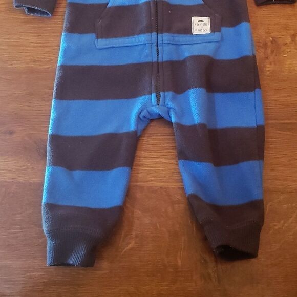 Carters Fleece Zip Up Onesie - Picture 2 of 6
